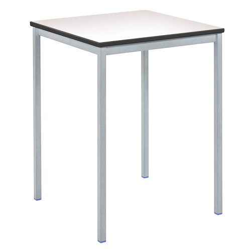 Fully Welded-Square Table with Plain White Trespa Top