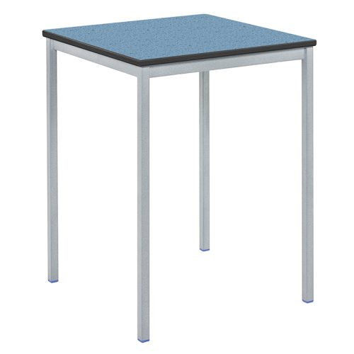 Fully Welded-Square Table with Speckled Powder Blue Trespa Top