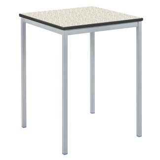 Fully Welded-Square Table with Speckled White Trespa Top