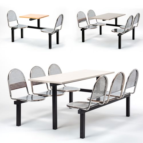 Lucas Canteen Fast Food Metal Seating Range