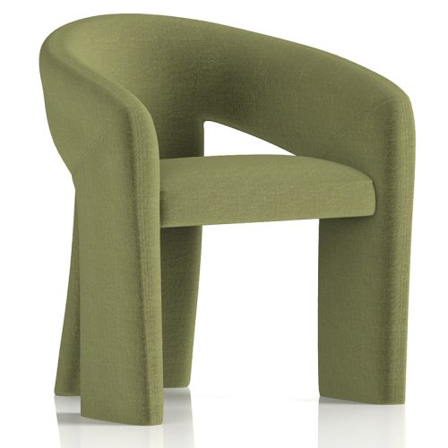 Boho Upholstered Green Chair