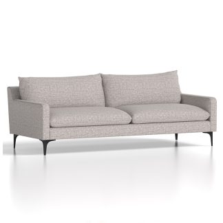 Emmy Three Seater Light Grey Sofa