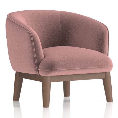 Lulu Armchair in Cherry Fabric