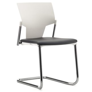 Pledge Ikon Cantilever Stacking Meeting Chair Upholstered Seat