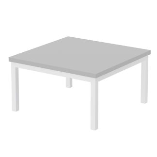Exeter Square Coffee Table with Grey Top and White Frame