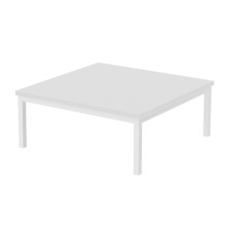 Exeter Square Coffee Table with White Top and Frame