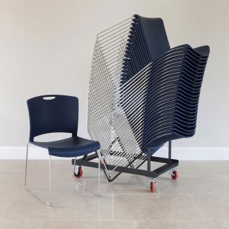 Jasper Stacking Chair - Blueberry