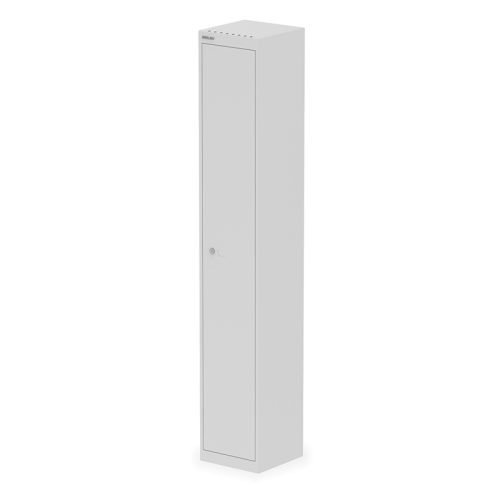 Bisley Single Door Metal Locker Goose Grey