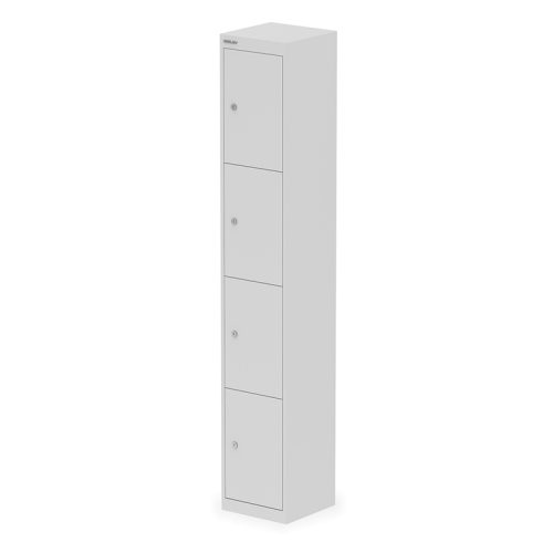 Bisley 4 Door Metal Locker Goose Grey