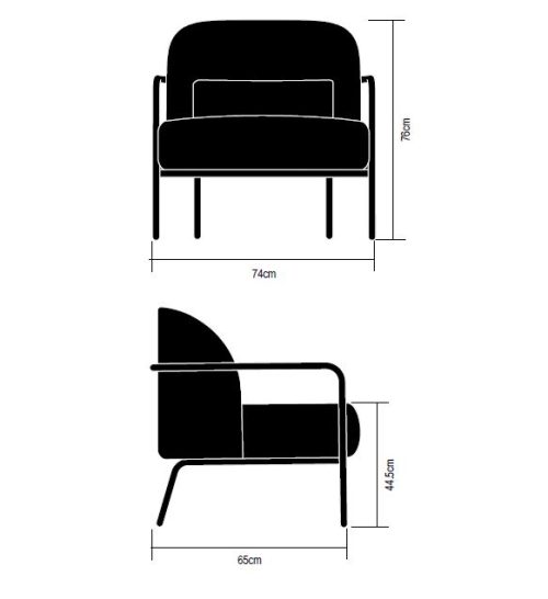 Workstories Circa Lounge Chair Dimensions