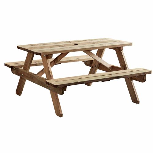 Alfresco 6 Seater Rectangular Picnic Bench