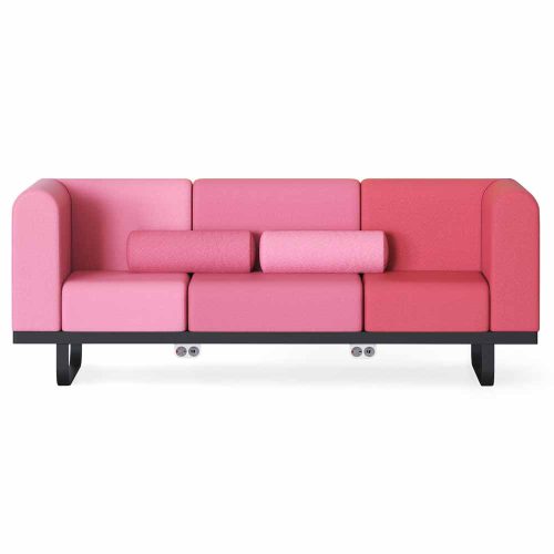 Pledge Pontoon Modular Three Seater Sofa with Power Units