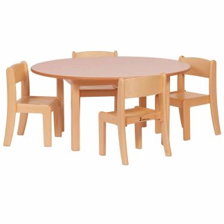 Millhouse Early Years Classroom Table & 4 Stacking Chairs