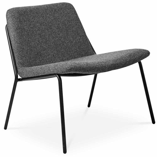 Workstories Sling Lounge Chair in Grey