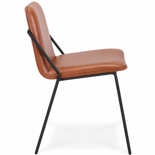 Workstories Sling Upholstered Side Chair side view