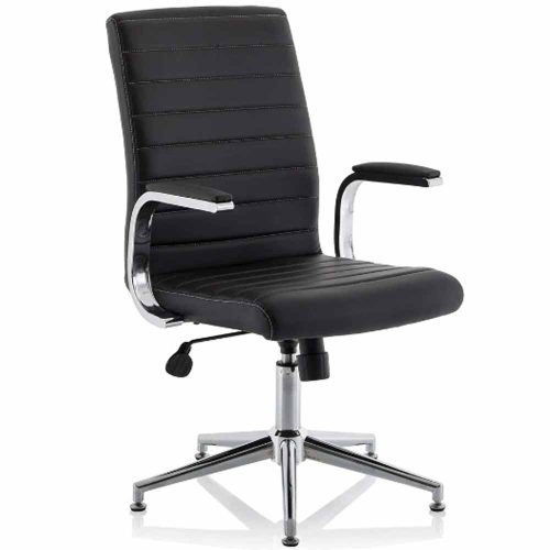 Black Ezra Chair with Glides