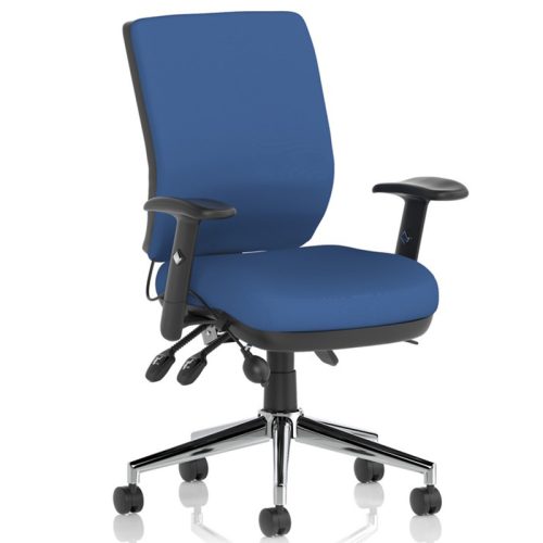 Chiro Medium Back Posture Chair with Height Adjustable Arms