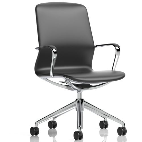 Lucia Chrome Meeting Chair with Castors