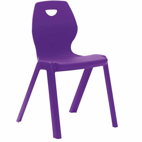 Metalliform Purple Flaire One Piece Chair