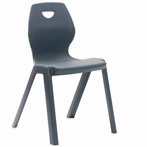 Metalliform Charcoal Flaire One Piece Chair