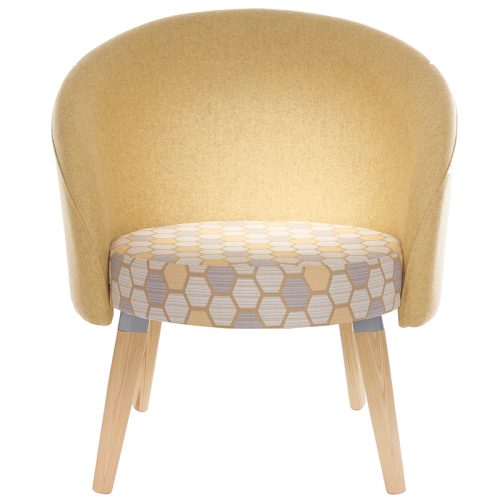 Naomi Compact Tub Chair with Wooden Legs