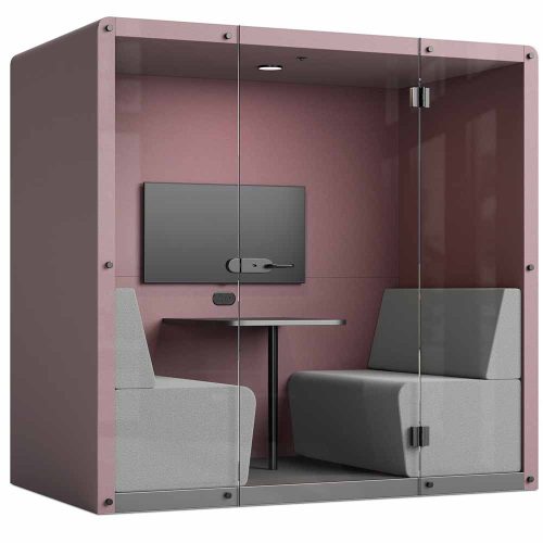 Pledge Say Box Four Seater Acoustic Booth