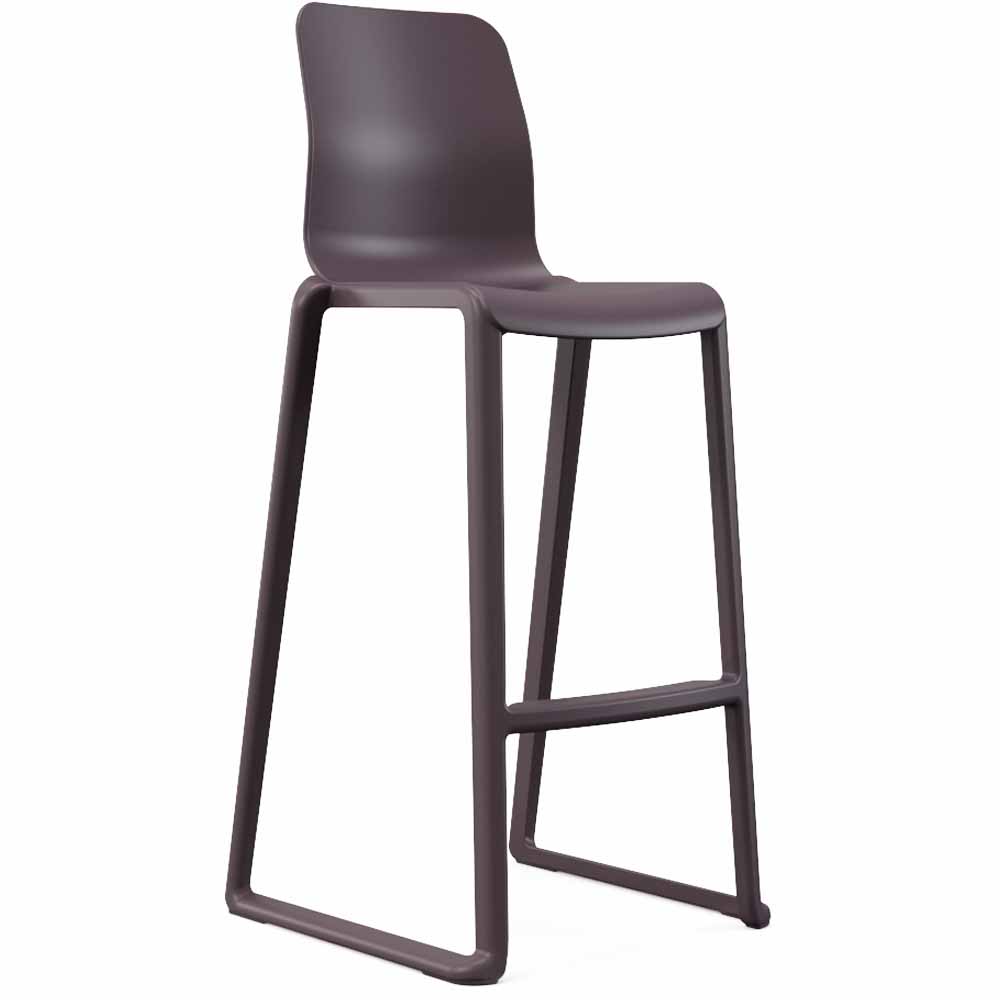 KI Hatton Indoor Outdoor High Back Stool in Purple Haze