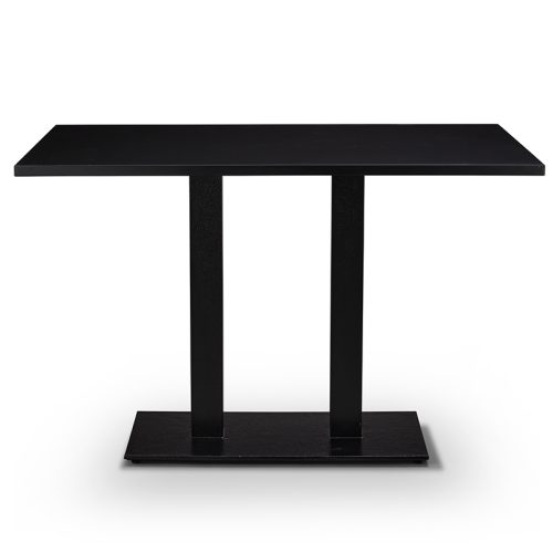 Tuffi Value Rectangular Meeting Dining Table with Black Top