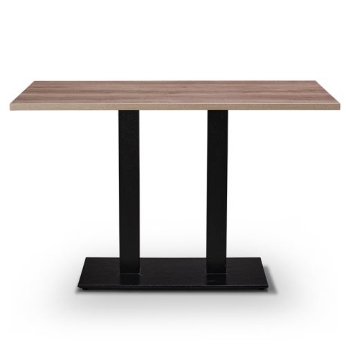 Tuffi Value Rectangular Meeting Dining Table with Grey Nebraska Oak Top