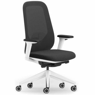 Workstories Bestuhl B22 White Black Mesh Task Chair