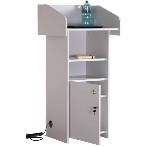 Secure Lectern in Grey