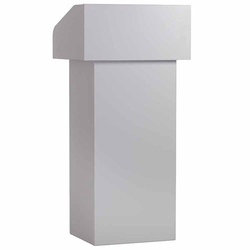 Secure Lectern front image in Grey