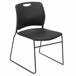 Black Jenson High Density Stacking Chair