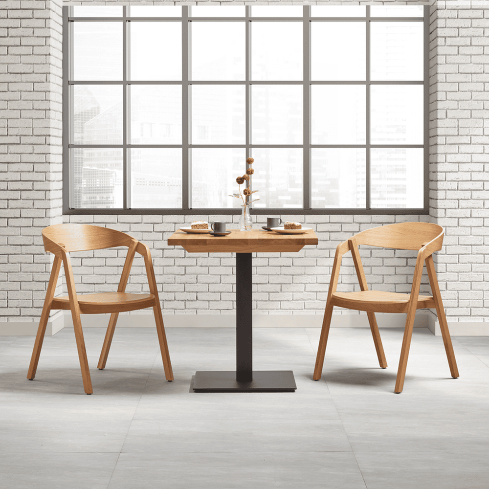 Luca Oak Stacking Chairs