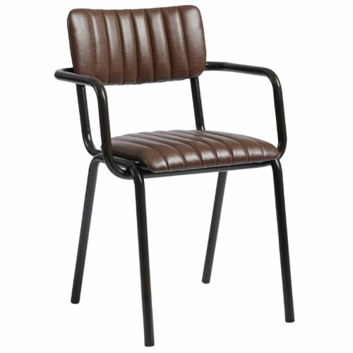 Tavo Brown Stacking Armchair