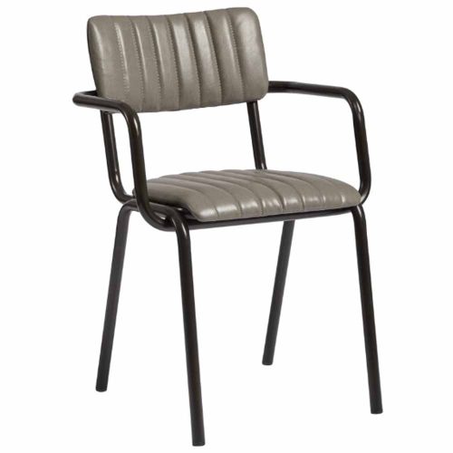 Tavo Grey Stacking Armchair