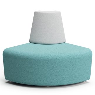 Pledge Fifteen Low Back 90 Degree External Curved Modular Seat Unit