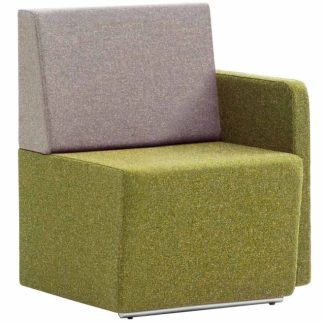 Pledge Fifteen Low Back Single Modular Seat with Left Arm
