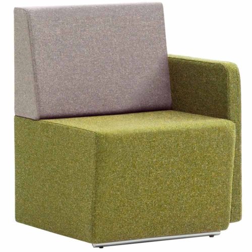 Pledge Fifteen Low Back Single Modular Seat with Left Arm