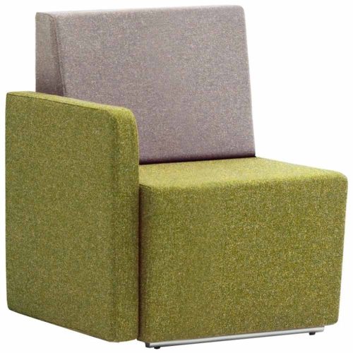 Pledge Fifteen Low Back Single Modular Seat with Right Arm