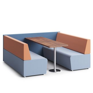 Pledge Fifteen Low Back Six Seater Breakout Meeting Booth