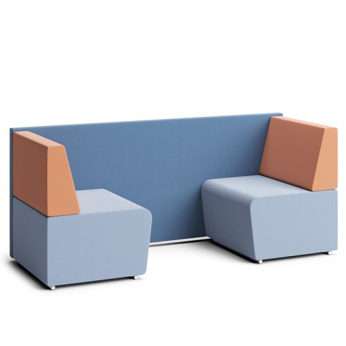 Pledge Fifteen Two Seater Low Back Meeting Booth