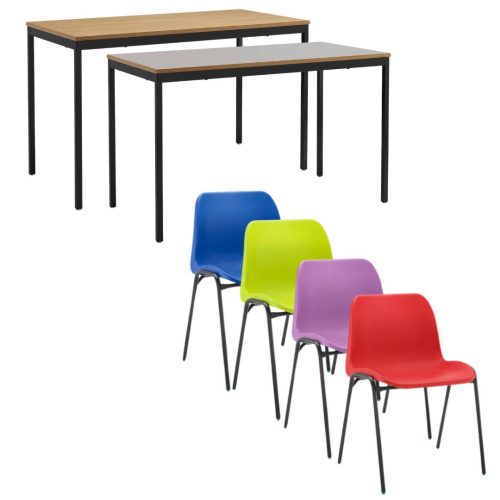 Hille Fully Welded Classroom Tables with Affinity Chairs Bulk Deal