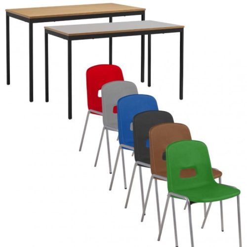 Hille Fully Welded Classroom Tables with GH20 Chairs Bulk Deal