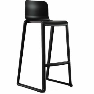 KI Hatton Indoor Outdoor Low Back Stool in Flannel