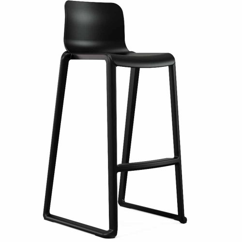 KI Hatton Indoor Outdoor Low Back Stool in Flannel