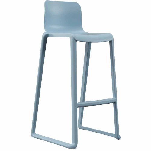 KI Hatton Indoor Outdoor Low Back Stool in Powder Blue