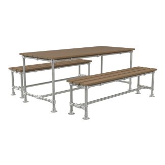 Outdoor Scaffold Dining Table Set