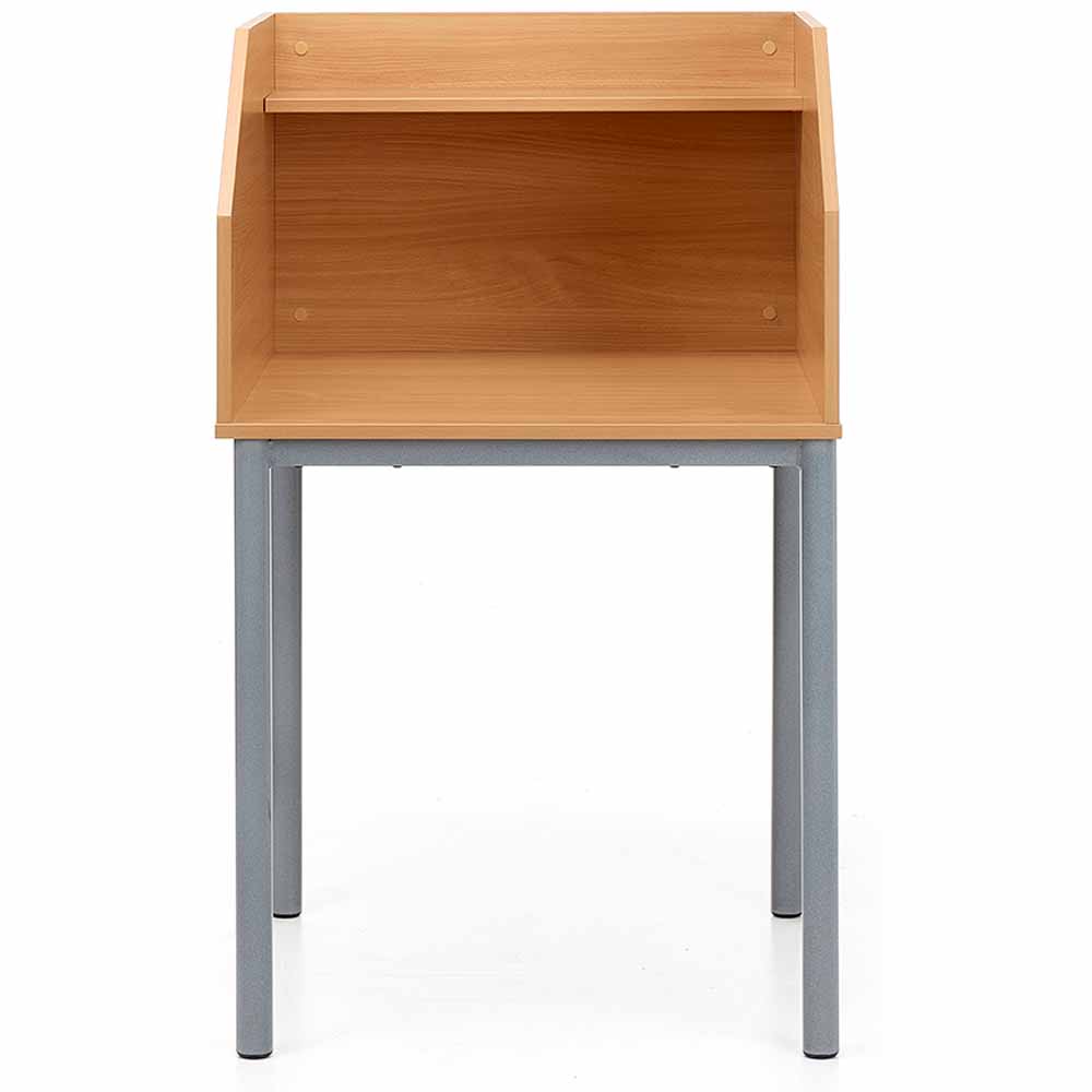 Metalliform Study Booth on 45mm Round Legs Frame front view