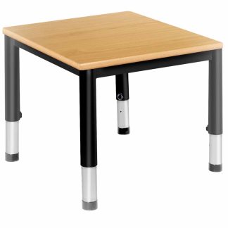 Metalliform Square Classroom Height Adjustable Table
